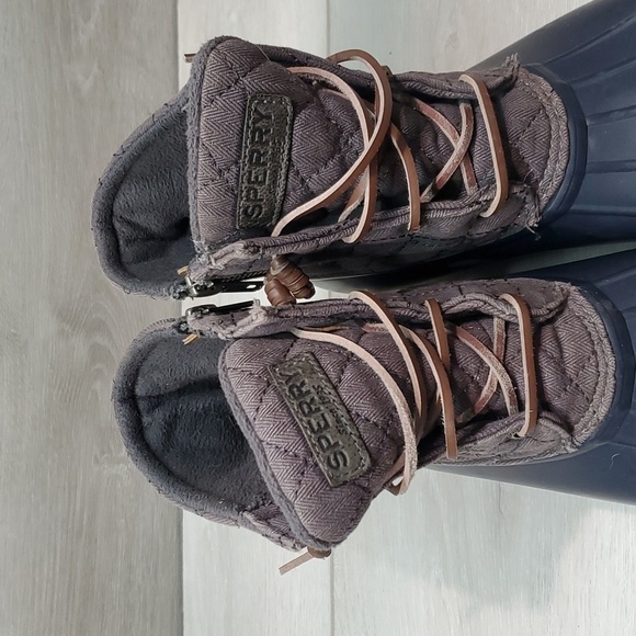 Sperry Womens Ankle Duck Boots Rubber Shoes sz 9M - Picture 5 of 12